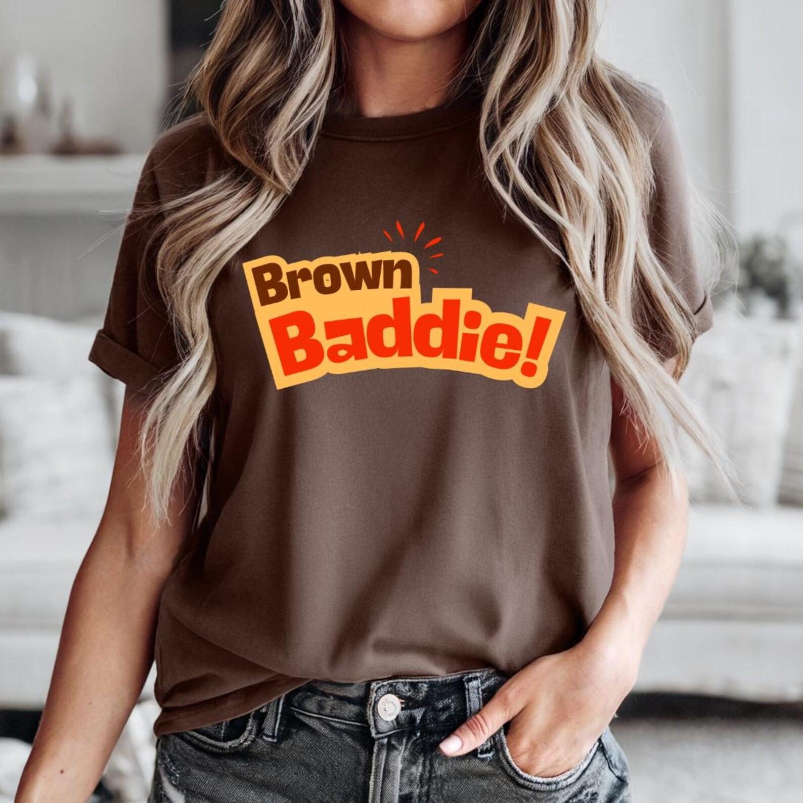 Brown Baddie Graphic T-shirt | Desi shirts, Indian shirts, Indian Desi gifts, Desi clothing, South Asian fashion | Currycature 3XL