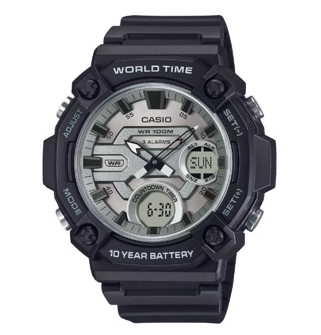 

Casio Черные наручные часы AEQ-120W-7AV AEQ-120W-7AVCF Мужские