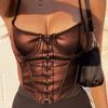 Women's Fashion Wide Shoulder Seamless Beautiful Back Threaded Bra Pad Wrap Sports Underwear Female Vest Sexy Underwear