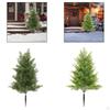 20 Inch Christmas Artificial Tree with Faux Plants PP Material Versatile Decorative Rustic