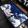 Pad NonSlip Carpet Natural Rubber Big Mouse Mats x Mouse Pad Gamer Black Great Wave Art Mousepad XXL Mechanical Keyboard