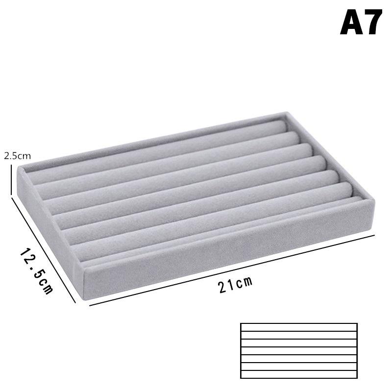 Velvet Jewelry Box Tray Storage Jewellery Holder For Ring Earrings Necklace Bracelet Display Box For Jewelry Classification Box