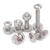 640/320pcs M3 Stainless Steel Hexagon Hex Socket Screw Nut Set Flat Round Caps Head Bolt Assortment Kit Allen Bolts Set Hardware