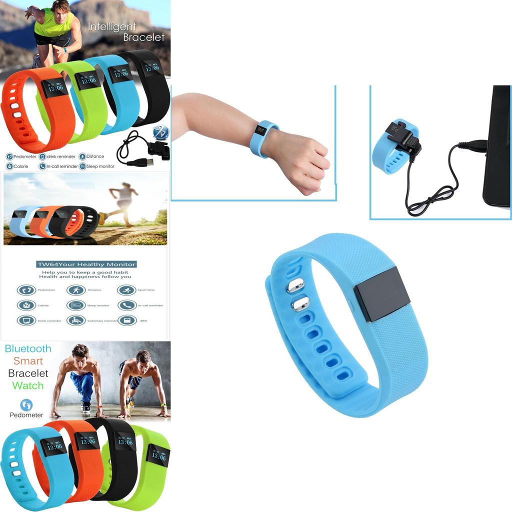 Smart Fitness Wristband For Couples With Calorie Step Counter And Digital Display
