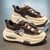 Shoes new spring and autumn new youth leather waterproof sports platform casual dad shoes