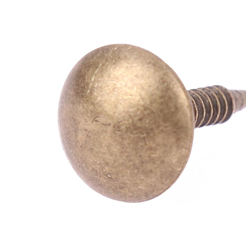100Pcs Antique Bronze Upholstery Nails Jewelry Wood Box Sofa Tack Stud Pushpin Doornail Furniture Home Decor 8Mm*15Mm Hardware