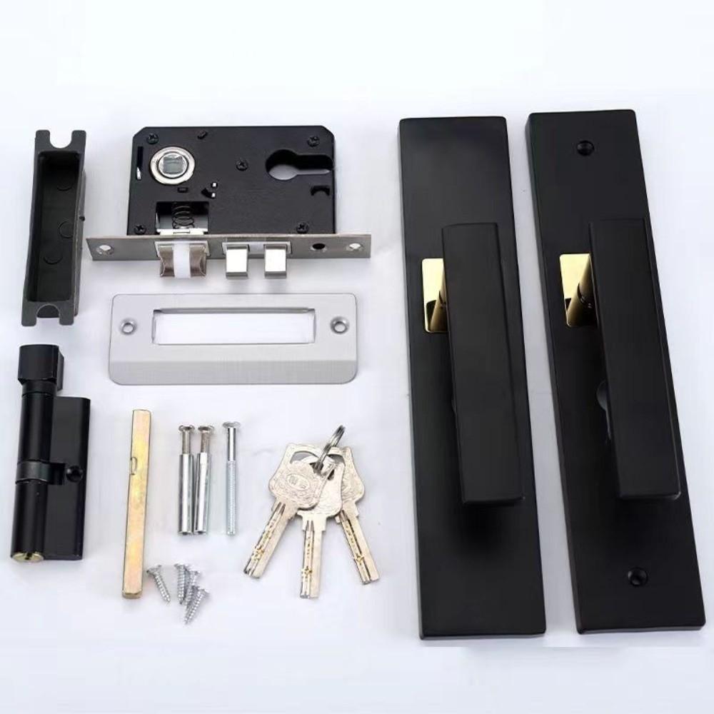 Silent Bearing Door Handle Lock Metal Security Door Handle Mechanical Main Door Lock  Home Hardware
