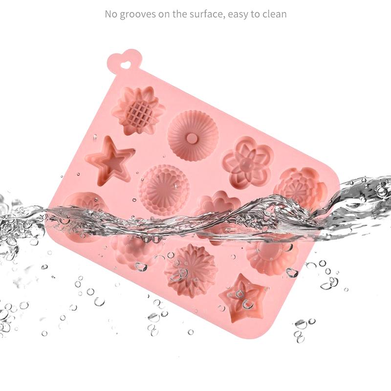 Flower Molds Silicone Daisy Flower Fondant Chocolate Molds Floral Sunflower Tulip Daisy Candy Baking Accessories Cake Tools