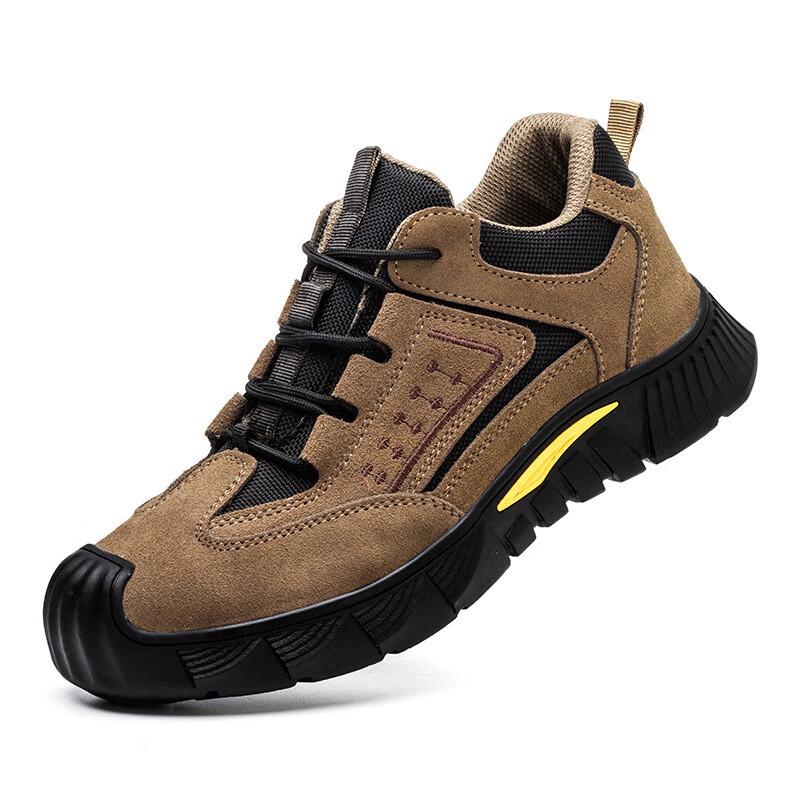 HUIZUMEI Men s Anti-Smash Puncture-Resistant Safety Work Shoes