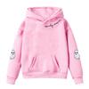 Kids Loose Long Sleeve Sweatshirts Blouse Causal Fashion Solid Color Pullover Hooded Sweatshirts Top With Pocket