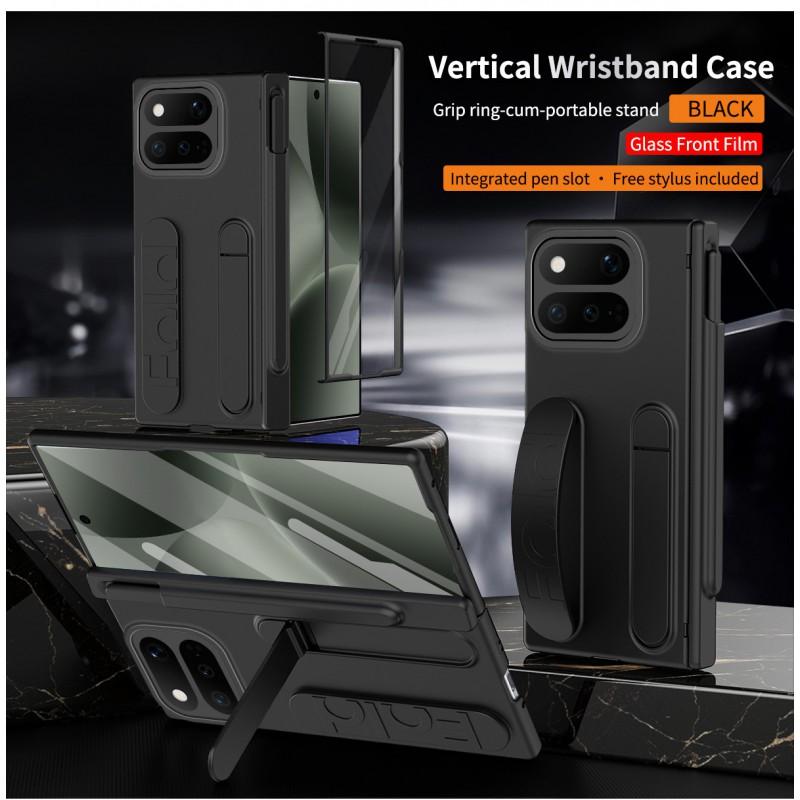 Full Coverage Shockproof Case With Pen Slot Wrist Strap Google Pixel 11 Pro 10 9 PC Material Foldable Design
