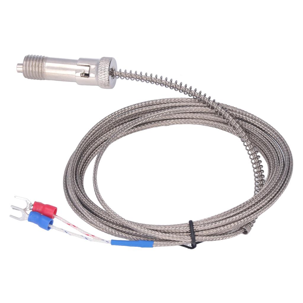 K Type Thermocouple Stainless Steel Snap Fit Spring Thermocouples for Temperature Sensor M12 3