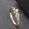Rings Rhinestone Gold Girls Go Out Decoratives Hand Jewelry Simple Fashiona