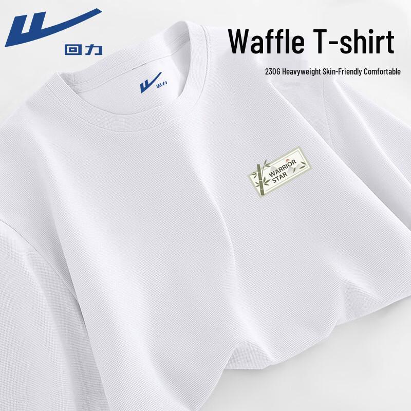 Warrior Men s Waffle Knit Short Sleeve T-Shirt with Green Bamboo Print L 1060₽