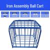 Large Stainless Steel Mobile Ball Storage Cart
