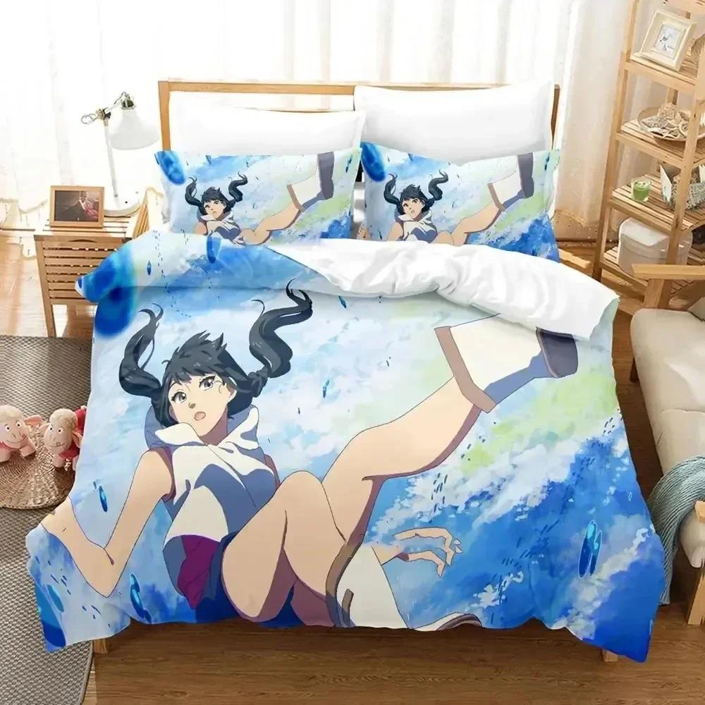 3d Anime Weathering with You Bedding Set Duvet Cover Sheet Printed Bed Set Pillowcase Bed Full Queen King Size Comforter Bedroom