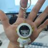 Astronaut Cat Keychain Light Small Night Lamp Pendant Accessory for Backpack Decoration with LED Glow and Portable Design