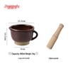 Jingqingfu Large Ceramic Mortar and Pestle Set with Handle