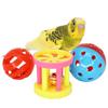 Bird Toy Ball with Bell Bird Raising Supplies Pets Training Equipment Parrot Chewing Toy Christmas Gifts for Bird