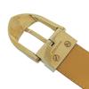 Great LOUIS VUITTON Belt Saintur Yellow Epi Leather Mens R10051 Used