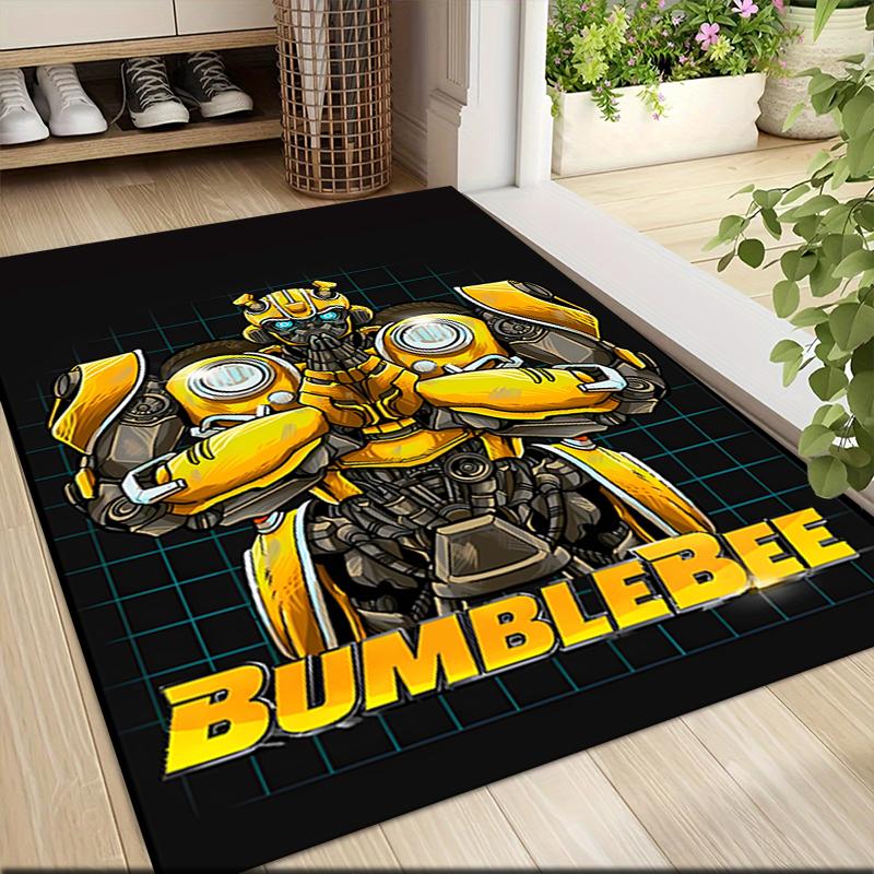 1Pc Transformers Optimus Prime Statue Carpet Rug Customizable Soft Washable Antislip Home Living Room Sofa Mats Personalized Rug 091782