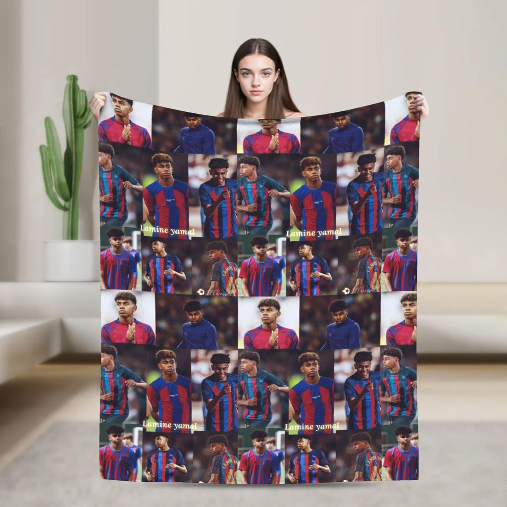 Numero Coperta in Pile Lamine YYamal Coperta Plaid Personalizzata per la Casa xcm Trapunta