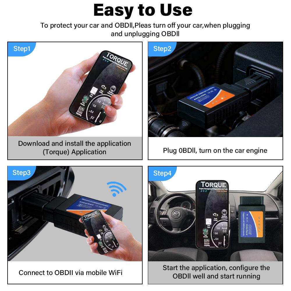 BT/Wifi ELM327 OBD Automotive Diagnostic Tool Android /IOS PK Vgate Icar2 Code Reader ELM327 V2.1 OBD2 Scanner TR6260S1