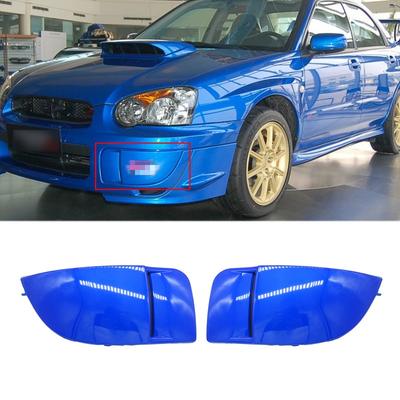 1 par novo carro amortecedor dianteiro luz de nevoeiro lâmpada cobre máscara pára-choques capa guarnição proteção para subaru impreza sti wrx 2004-2005