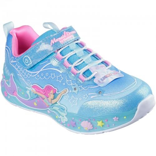 Skechers Girls Mermaid Dreams Light Up Trainers