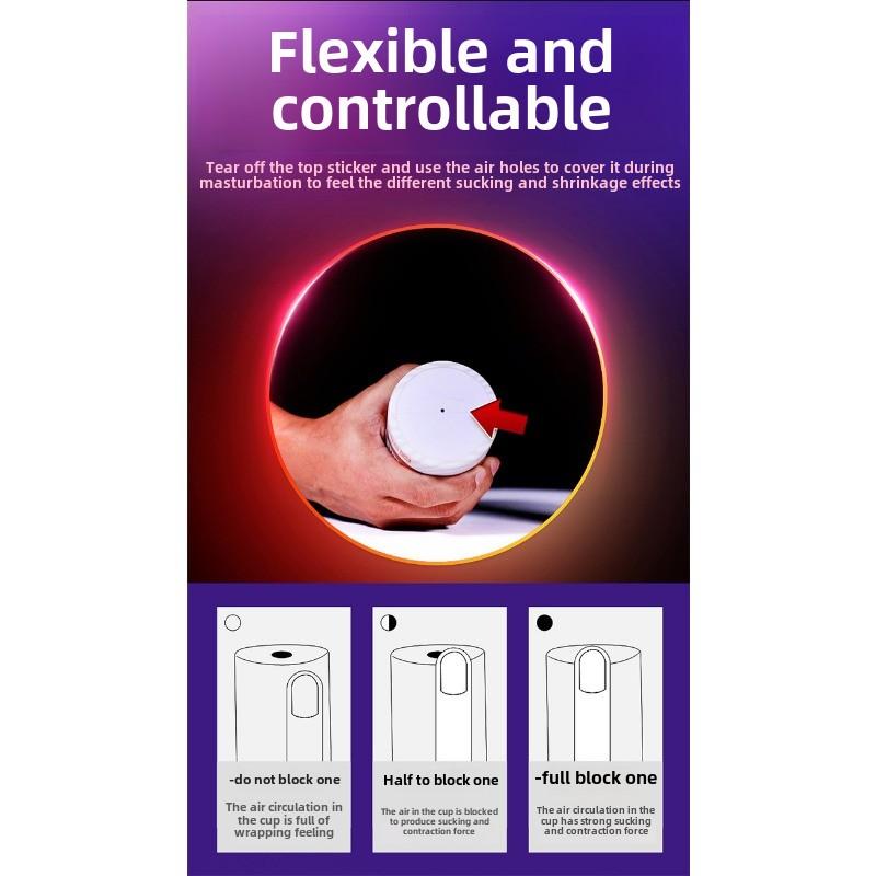 Angel Aeroplane Cup Transparent Silicone Male Sucking Negative Pressure Training Masturbator Exercise Adult Erotic Sexual Use