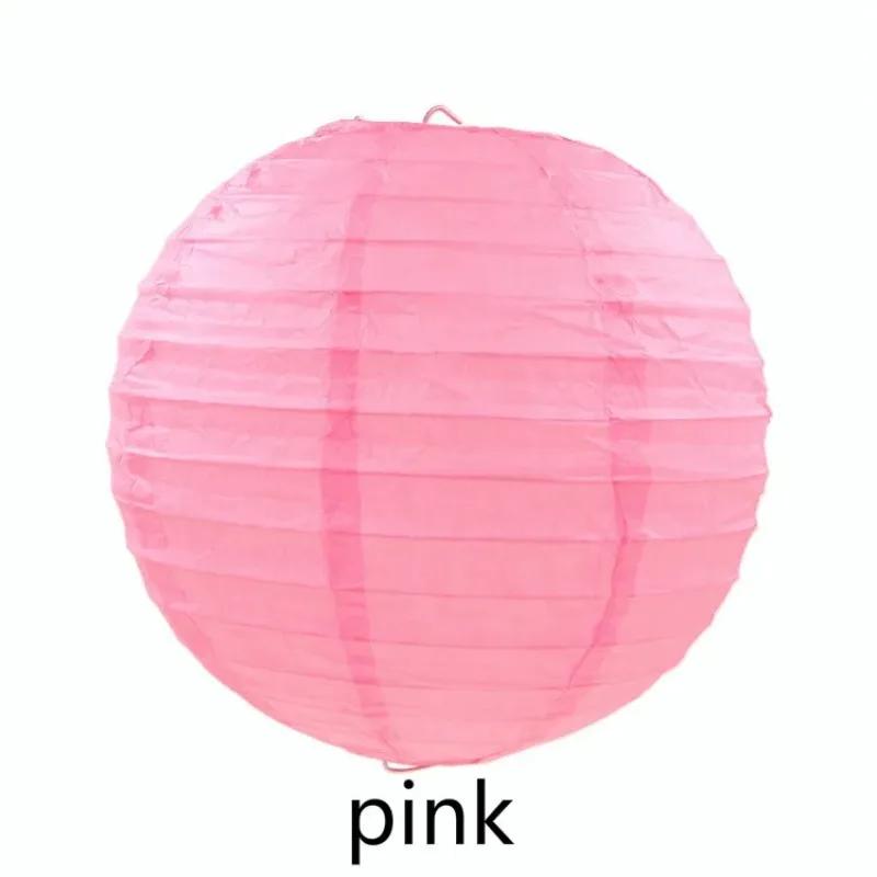 20cm Wedding Decoration Colorful Lantern Lantern Festival Decoration Folding Hand-made Circular Paper Lantern Wedding Children Painting Diy Lantern
