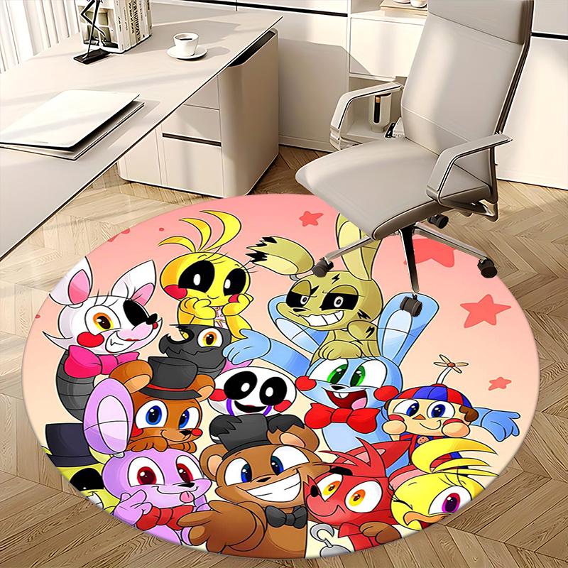 Five Nights at Freddy's,FNAF Chair mat Round Rug Office carpet, Non slip, Suitable for Living Rooms, Bedrooms,Decor1205854a