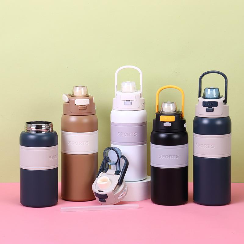 New Best-selling Stainless Steel Insulated Cup Large-capacity Portable Hand-held Sports Water Cup Available in Multiple Colors