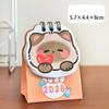 2026 Kitten Peas Desk Calendar Student Cute Girl Heart Punch-in Decoration Cartoon Mini High-value Small Calendar