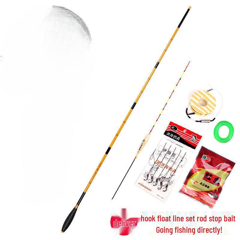 Slim Carbon Fiber Crucian Carp Fishing Rod Set – Long Section, Lightweight, Handheld Taiwan Rod
