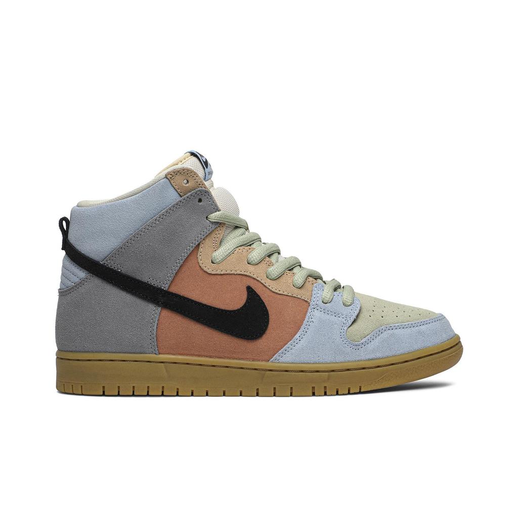 Nike Dunk High Pro SB 'Spectrum' (Unisex) Partidcle Grey / Black / Terra Blush Skate Shoes CN8345 001