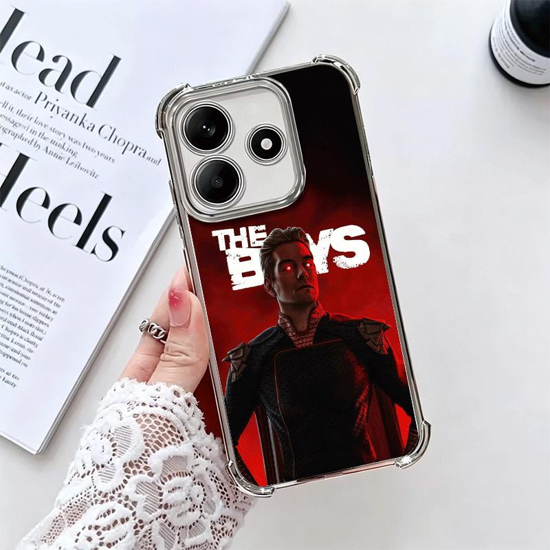 The Boys H-Homelander Soft Phone Case For Xiaomi Redmi Note 14 15 Pro Plus 13 12 11S 11T 5G 10 9S 9 Plating Anti-Fall Fundas