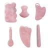 Rose Quartz Gouache Scraper For Face Natural Jade Stone Pink Quartz Gua Sha Scraping Board Acupuncture Health Massage Face Lift
