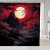 Koi Fish Shower Curtain Japanese Style Bath Curtain Boys Girls Ocean Marine Lotus Leaf Bathroom Shower Curtain Set Waterproof