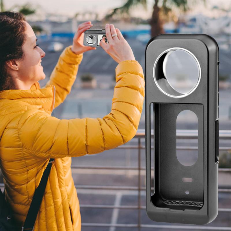 Kamera Käfig Wärmeableitung Anti-Shake Anti-Fall Schutzhülle Rahmen kompatibel für Insta360 X3