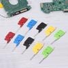 10pcs/set SDK08 Test Clips with Jumper Wires IC Test Hook Clips 40V Ultra Small Clip 2A Test Clamp Electrical Testing Clip