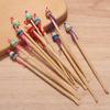 Portable Mini Doll Wood Bamboo Wax Remover Handmade Earpicks Health Care Ear Picks Ear Care
