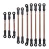 10 Pcs RC Link Rod Linkage Wheelbase Upgrade Parts for Model and RC Enthusiasts Corrosion Resistance Easy To Install