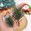 10/50PCS Artificial Pine Needles Branches Fake Plants Bouquet Christmas Tree Wedding Decor DIY Garland Desktop Room Supplies