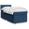 VidaXL Slat Bed Base with Mattress Blue 90x200 Cm Fabric 3286964