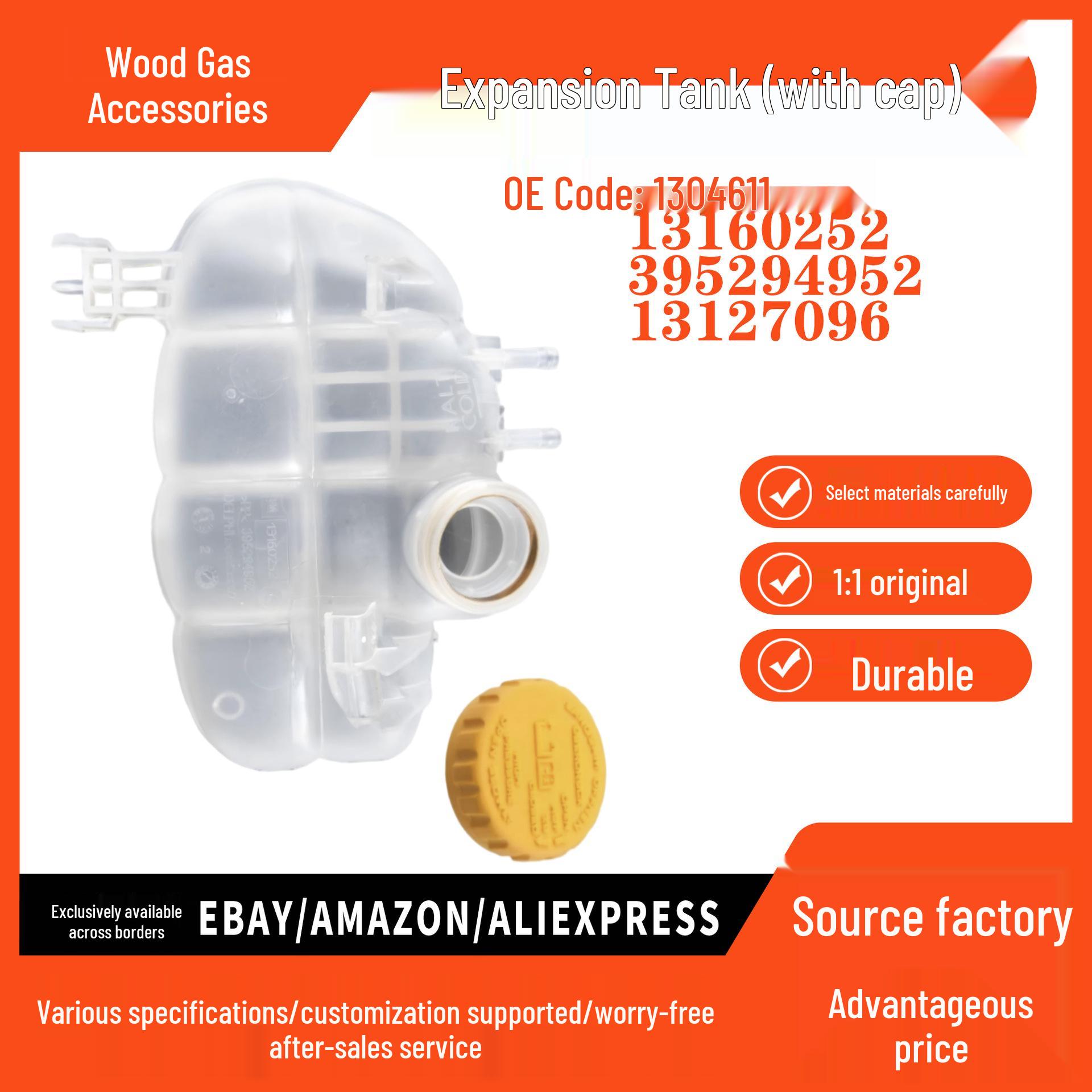 1304611 Opel GM Expansion Tank with Cap – Coolant Reservoir for Cars pokess