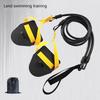 Swimming Resistance Bands with Hand Paddles, Stretch Cord, Fitness Bands for Swimming Training, Arm Strength Exercise