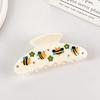 Cartoon Animal Pattern Hand-painted Design Ring Acrylic White 1 Pc