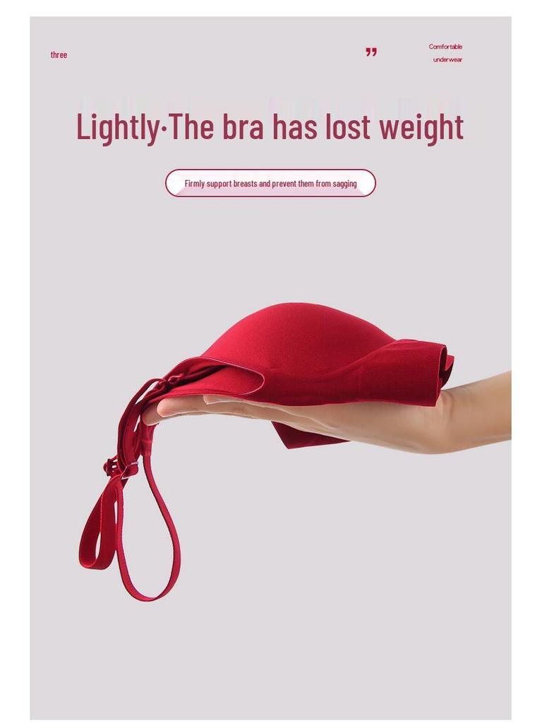 Damen Nahtloser Dünner Push-Up Jelly BH - Anti-Erschlaffung, Bequem, Bügellos, für Kleine Brust, Sommerstil (Modell 3006)