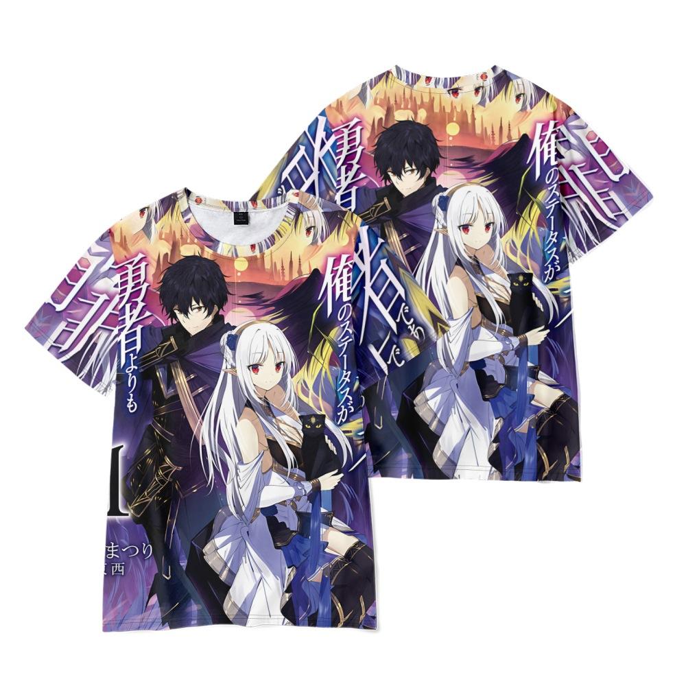 Mein Status als Assassine übertrifft offensichtlich den des Helden Gedrucktes T-Shirt Herren Damen Lässig Rundhals Kurzarm Kind Lustig Trendig Unisex T-Shirts Tops